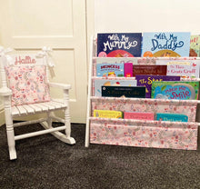 Load image into Gallery viewer, CHILDREN’S FABRIC SLING BOOKCASE - Choose from a range of fabrics.

