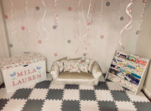 Load image into Gallery viewer, CHILDREN’S FABRIC SLING BOOKCASE - Choose from a range of fabrics.
