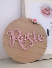 Load image into Gallery viewer, PERSONALISED OAK NAME PLAQUE (different sizes available)