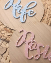 Load image into Gallery viewer, PERSONALISED OAK NAME PLAQUE (different sizes available)