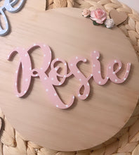 Load image into Gallery viewer, PERSONALISED OAK NAME PLAQUE (different sizes available)