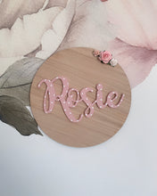 Load image into Gallery viewer, PERSONALISED OAK NAME PLAQUE (different sizes available)