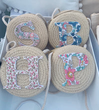 Load image into Gallery viewer, INITIAL BAG & BOW ALICE BAND BUNDLE - NEW XMAS & Liberty London fabric available