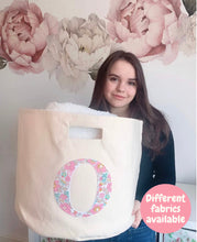 Load image into Gallery viewer, INITIAL FABRIC TOY/BLANKET STORAGE TUB