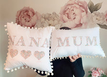 Load image into Gallery viewer, PERSONALISED “PARENT/FAMILY/GRANDPARENT CUSHION (Introductory price)