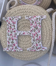Load image into Gallery viewer, GIRLS BOW SUMMER HAT & INITIAL BAG (Liberty London fabric available)