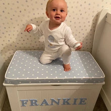 Load image into Gallery viewer, TOY BOX CUSHION - Choose from a range of fabrics.