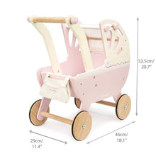 Load image into Gallery viewer, WOODEN DOLL PRAM
