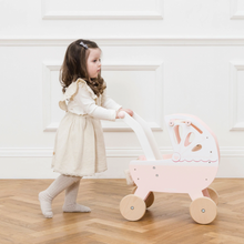Load image into Gallery viewer, WOODEN DOLL PRAM
