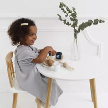 Load image into Gallery viewer, WHITE & WOOD TABLE & CHAIR SET