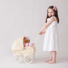 Load image into Gallery viewer, WICKER DOLL PRAM