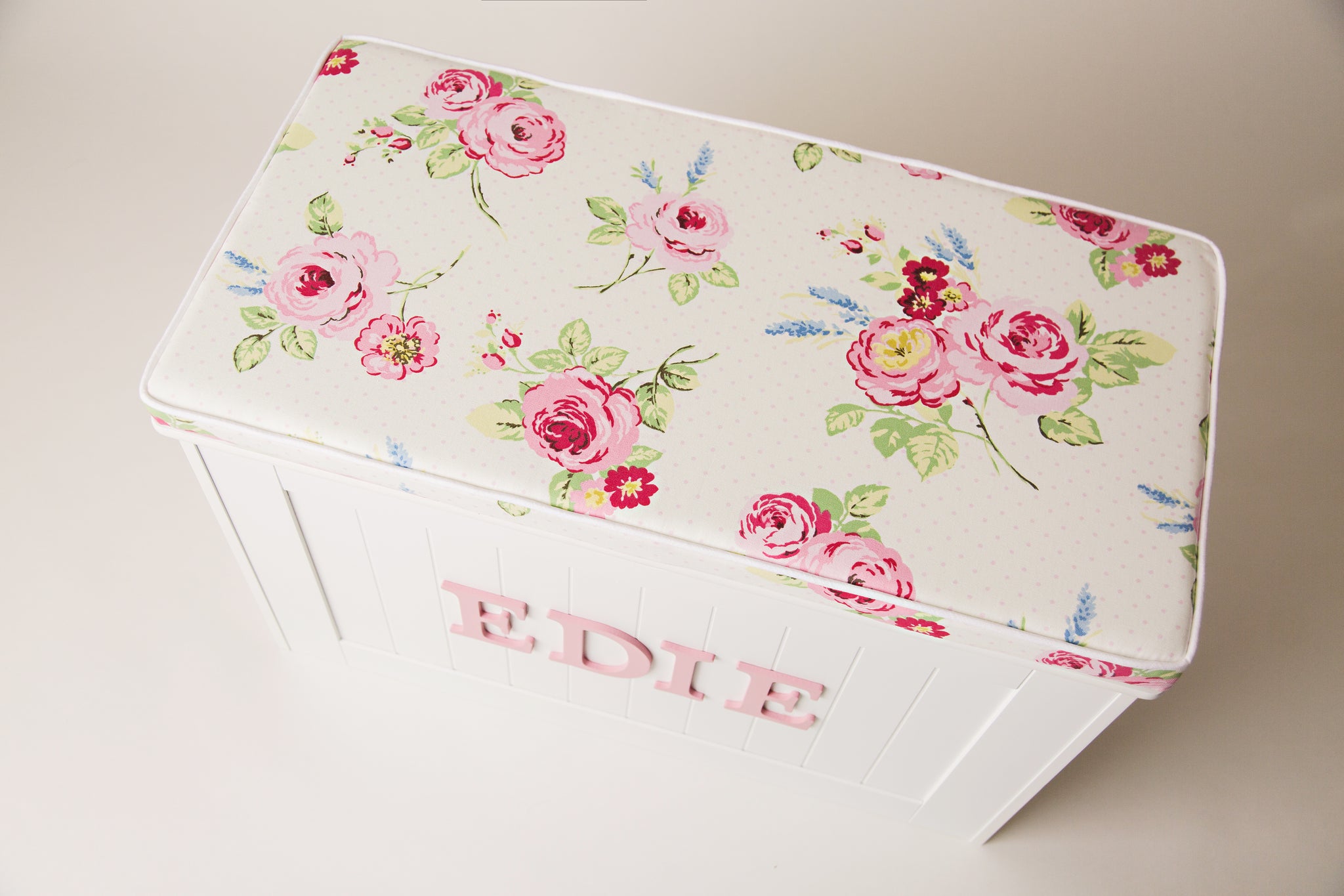 TOY BOX CUSHION Choose from a range of fabrics